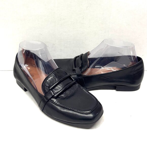 MIZ MOOZ LEATHER SLIP ON FLATS BLACK 37EU / 7US NEW # Z-21 - Picture 1 of 3